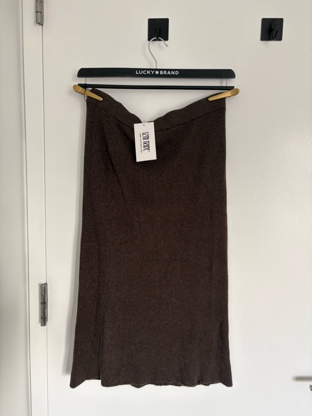 Tusk Mocha Sweater Midi Skirt